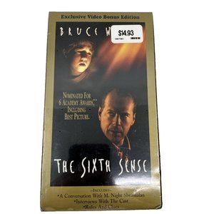 The Sixth Sense (VHS, 2000, Bonus Edition) Bruce Willis, Haley Joel Osment New